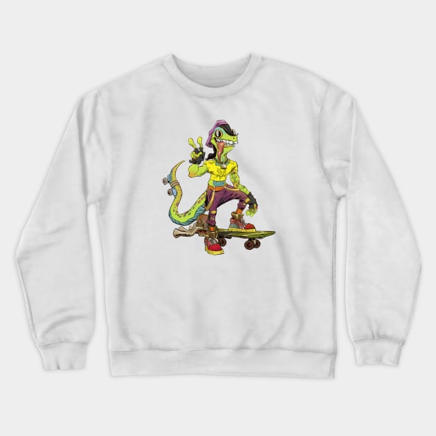 TMNT Mondo Gecko Crewneck Sweatshirt by markodjeska